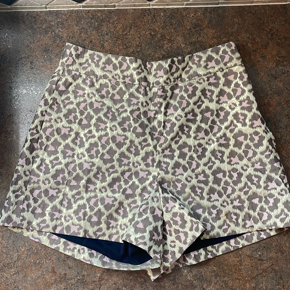 J. Crew cheetah print shorts
